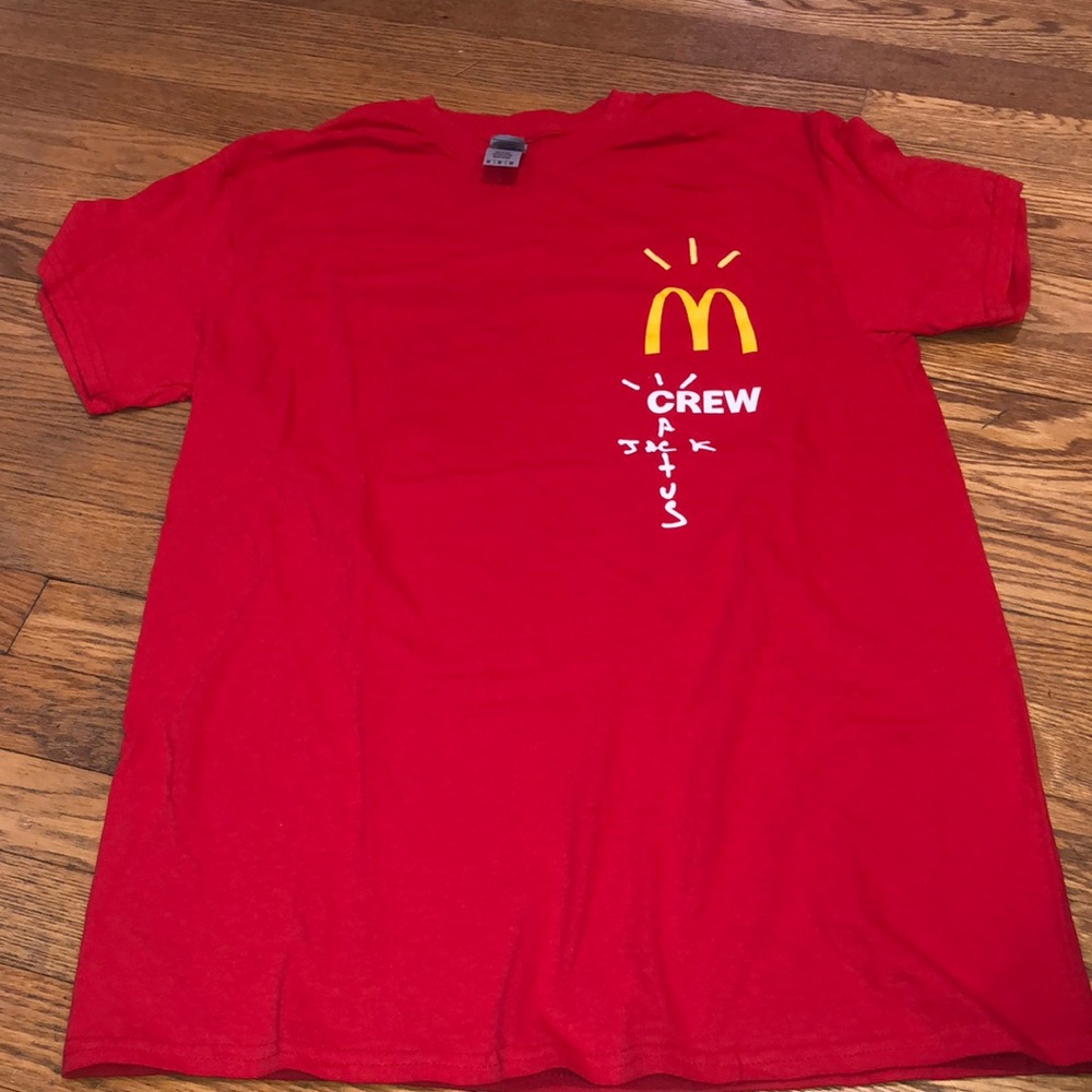 CACTUS JACK X McDONALD’S Crew T-Shirt Sz M NWOT